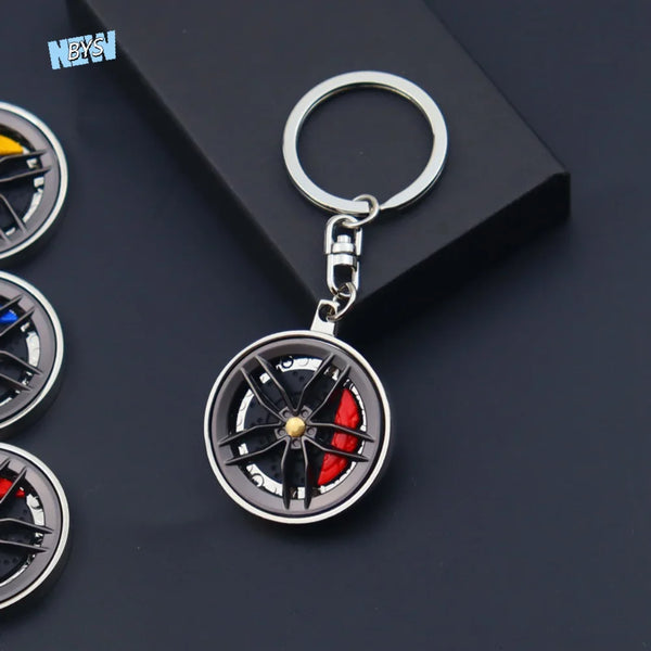 Wheel Hub Fidget Keychain